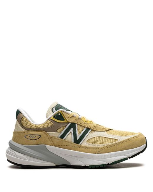 New Balance Women's Yellow 990 Pale Forest Green Sneakers