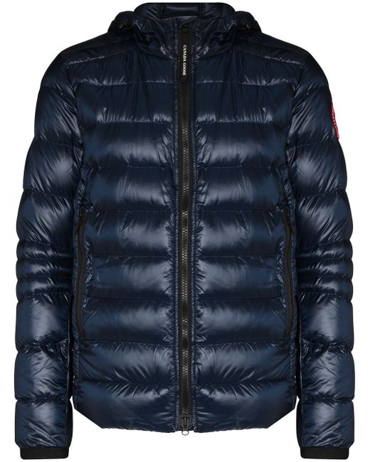 Canada Goose Crofton Packable Hooded Jacket Da Men Di Colore Blu