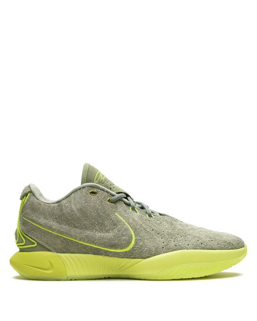 Nike Men's Green Lebron 21 Algae Sneakers