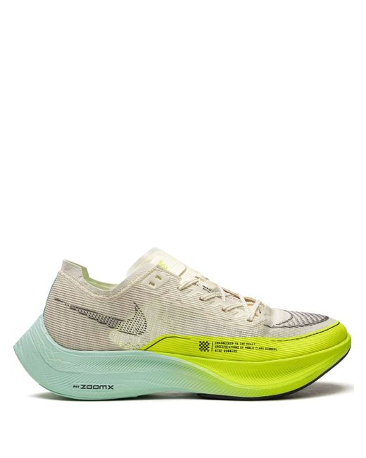 Nike Women's Green Zoomx Vaporfly Next 2 Coconut Milk Ghost Sneakers