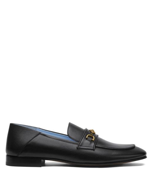 Versace Men's Black Medusa 95 Leather Slippers