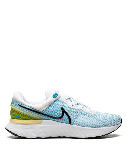 Nike Women's Blue React Miler 3 Low-Top Sneakers