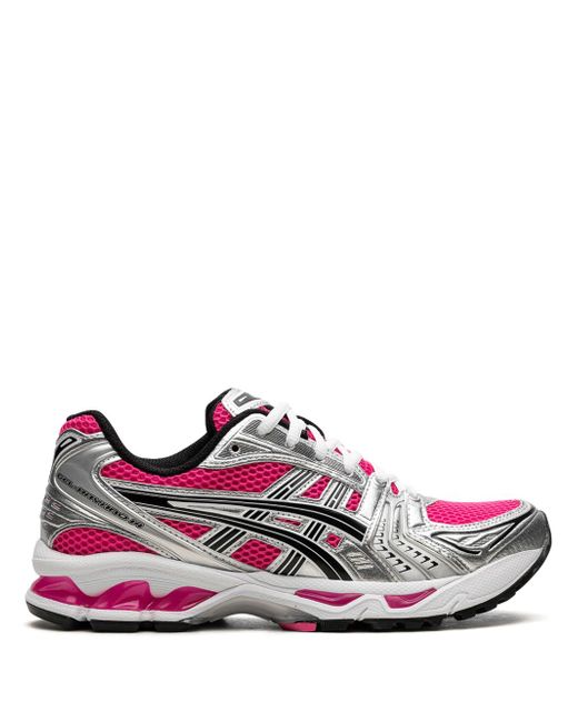 Asics Women's Silver Gel-Kayano 14 Pink Glo Sneakers