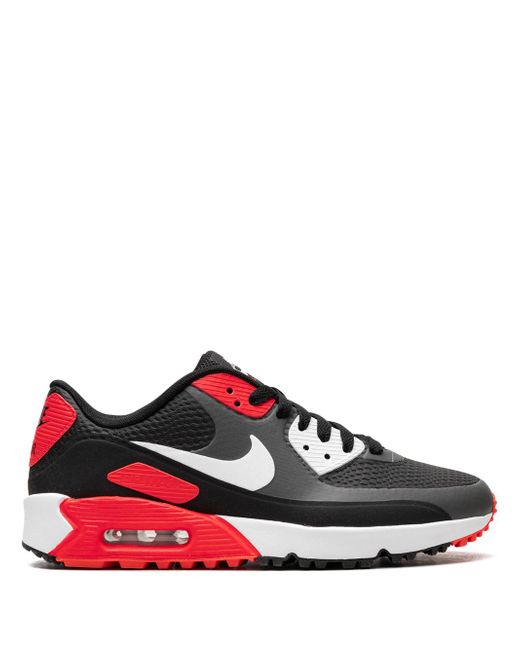 Nike Women's Gray Air Max 90 Golf Iron Infra Red 23 Sneakers