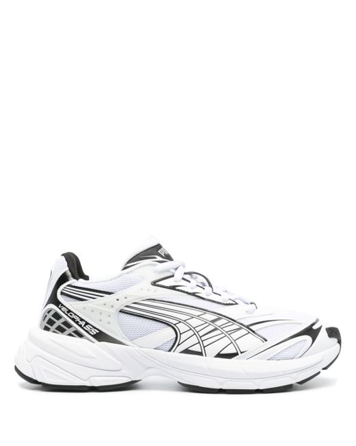 Puma Women's White Velophasis Panelled Sneakers