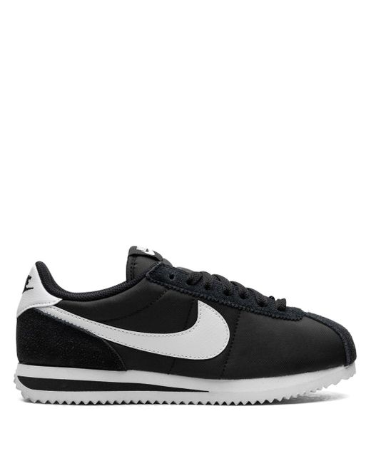 Nike Women's Black Cortez White Sneakers