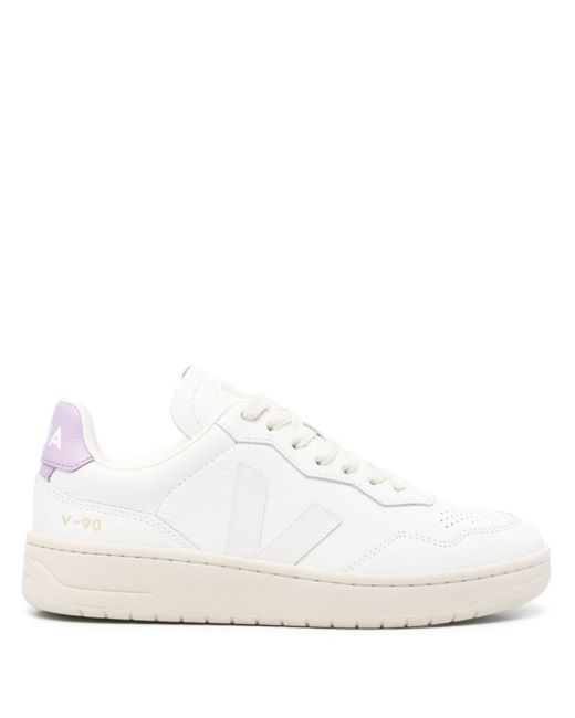 Veja Women's White V-90 Sneakers