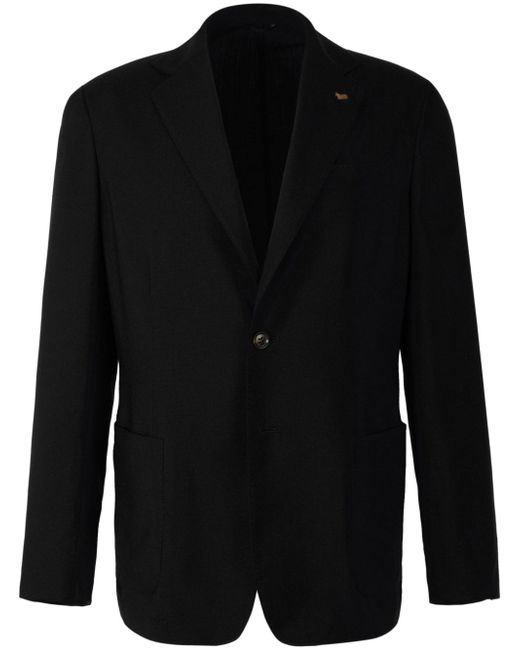 Colombo Men's Black Single-Breasted Blazer