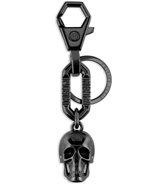 Philipp Plein Pp Keyring Da Men Di Colore Grigio