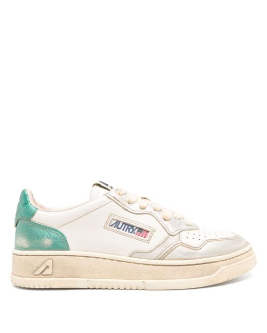Autry Women's White Super Vintage Medalist Sneakers