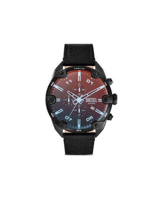 Diesel Spiked 49mm Da Men Di Colore Rosso