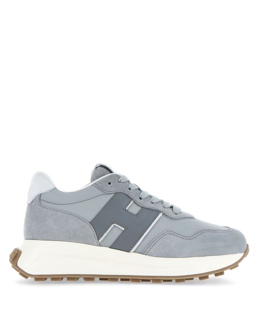 Hogan Women's Gray Suede Sneakers