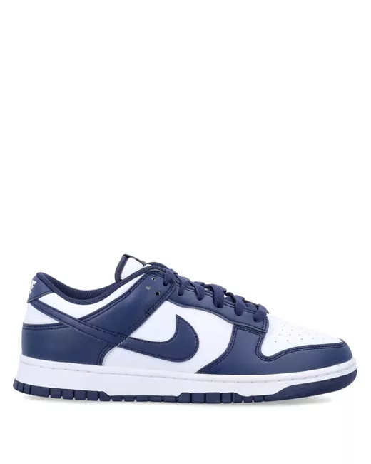 Nike Women's Blue Dunk Low White/Midnight Navy Sneakers