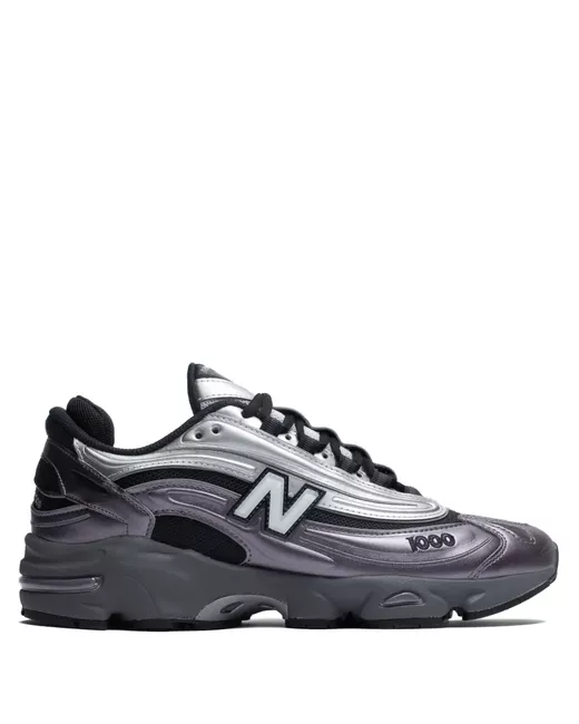 New Balance Women's Purple M1000 Dark Ice Wine/Grey/Metallic Sneakers