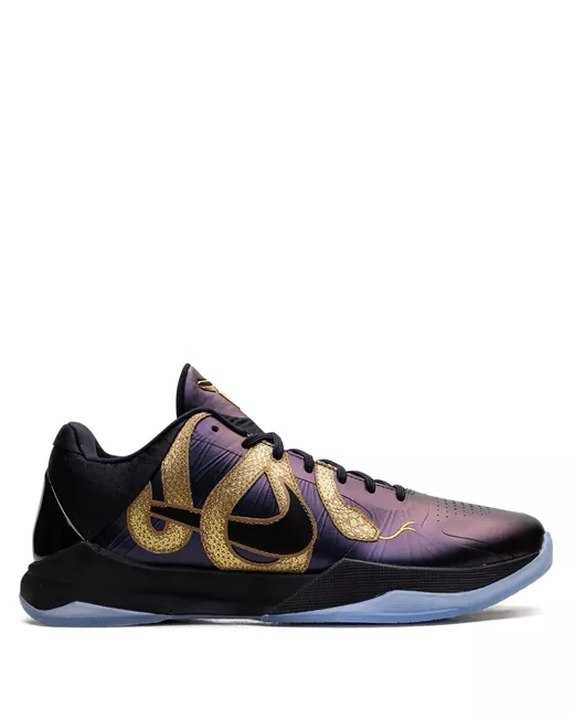 Nike Men's Purple Zoom Kobe 5 Protro Eggplant Eggplant/Black/Metallic Gold Sneakers