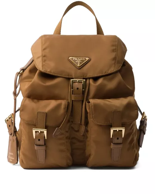 Prada Mall Re-Edition 1978 Backpack Da Men Di Colore Marrone