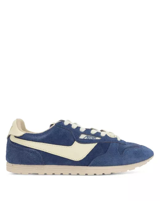 Autry Women's Blue Leather Sneakers