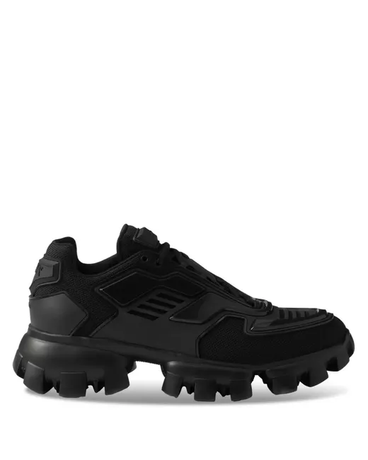 Prada Cloudbust Thunder Chunky-Sole Sneakers Da Men Di Colore Nero