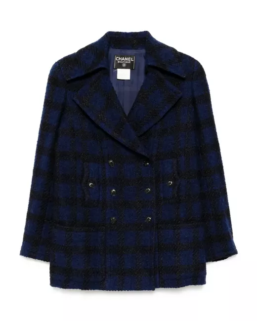 Chanel Pre-Owned Women's Blue 1996 Double-Breasted Jacket