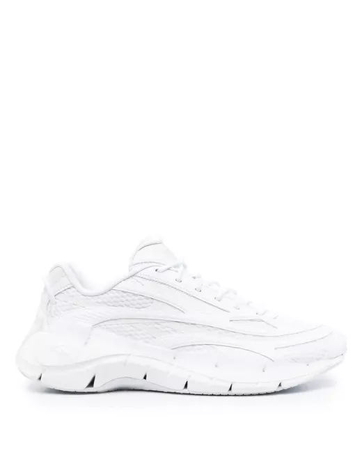 Reebok Men's White Textured-Panel Sneakers