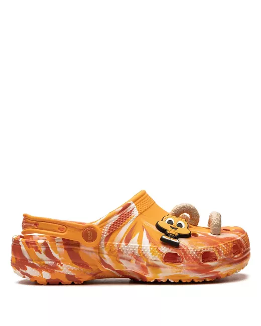 Crocs Women's Orange X Honey Nut Cheerios Classic Clog Slides