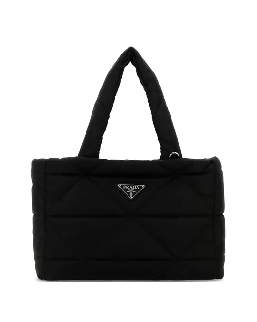 Prada Padded Shoulder Bag Da Men Di Colore Nero