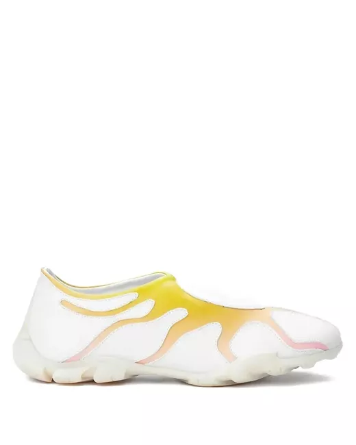 Rombaut Women's White Wave-Patterned Slip-On Sneakers