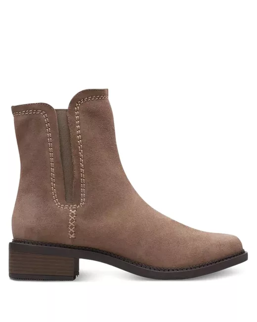 Clarks Women's Brown Maye Zip Boots