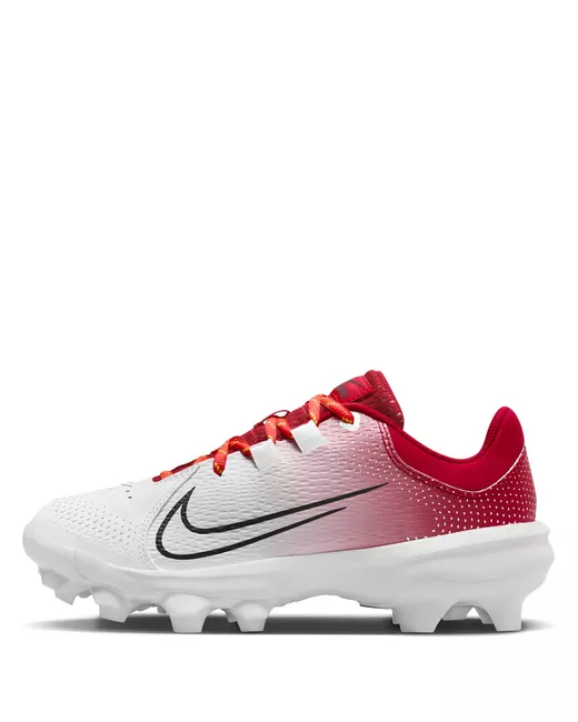 Nike Women's Red Hyperdiamond 4 Pro Mcs University White Sneakers