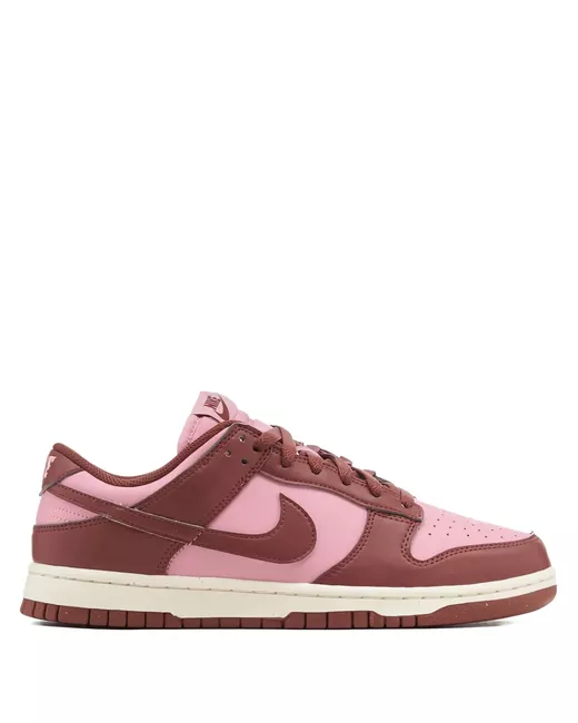 Nike Women's Red Dunk Low Next Nature Dark Pony Elemental Pink Sneakers