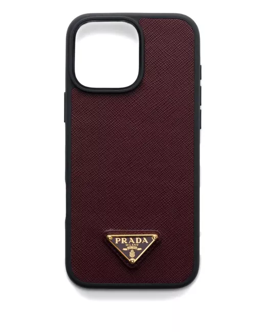 Prada Saffiano Iphone 16 Pro Max Case Da Women Di Colore Rosso
