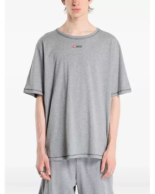 Diesel Set-Adam-D-Core Logo-Print Pyjama Set Da Men Di Colore Grigio