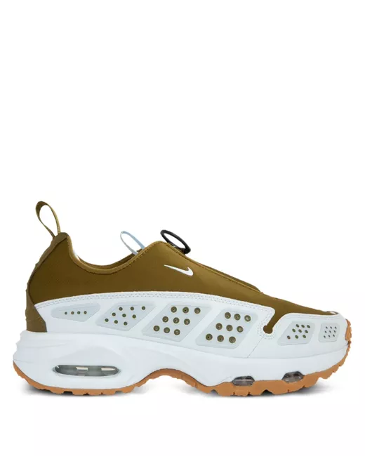 Nike Women's Green Air Max Sndr Zip-Fastening Perforated Sneakers