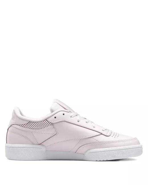 Reebok Women's Pink Club C 85 Pixel White Sneakers