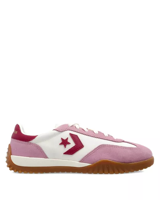Converse Women's Pink Run Star Suede Sneakers