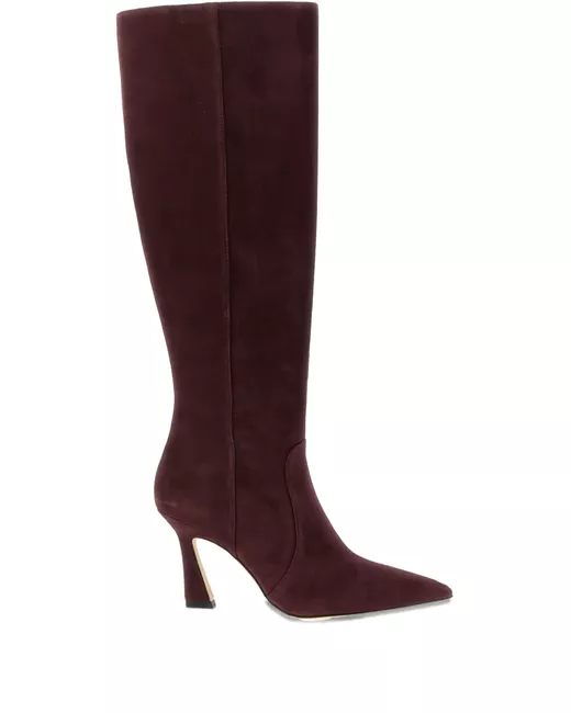 Stuart Weitzman Women's Red 85mm Vinnie Side-Zip Boots