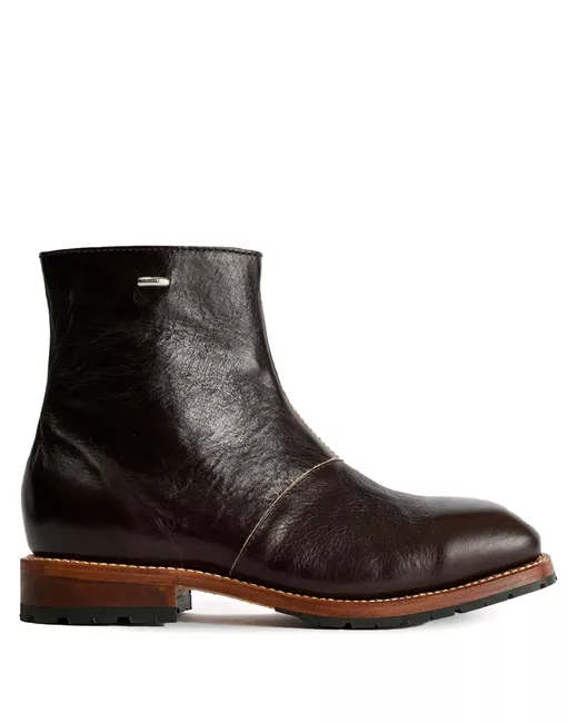 Our Legacy Engine Zip Boots Da Men Di Colore Marrone