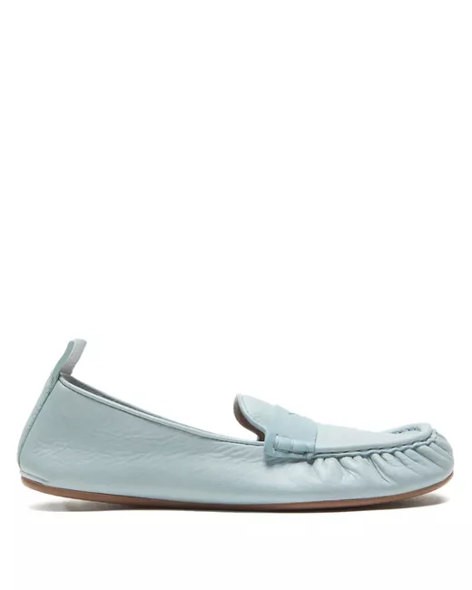 Acne Studios Ruched Loafers Da Women Di Colore Blu