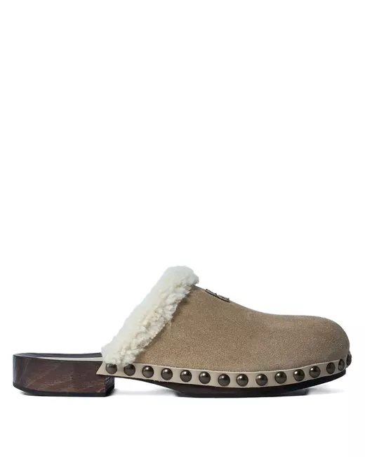 Miu Miu Women's  Shearling-Trimmed Clogs