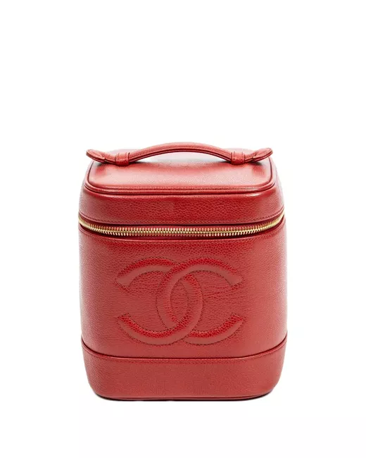 Chanel Pre-Owned Cc Top-Handle Bag Da Women Di Colore Rosso