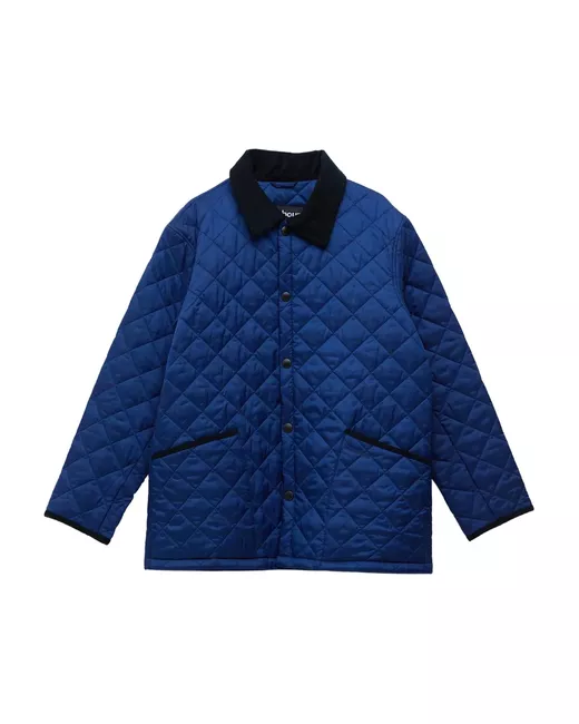 Barbour Diamond Quilted Jacket Da Men Di Colore Blu