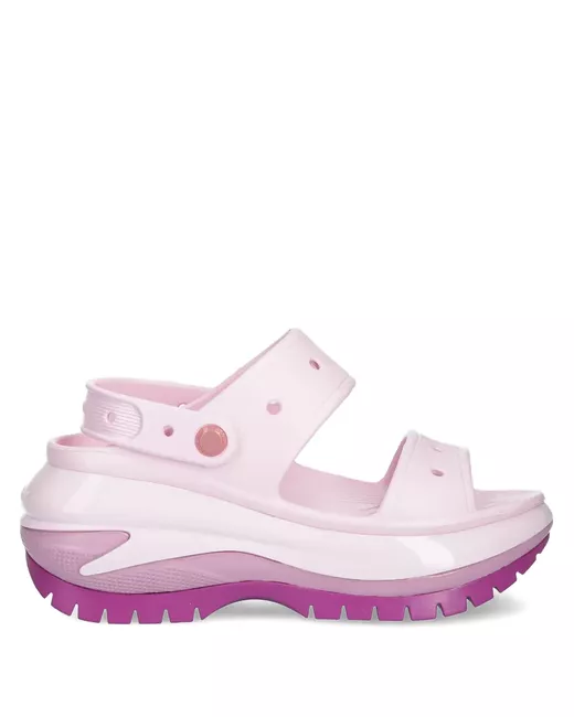 Crocs Women's Pink Platform Strap Sandals