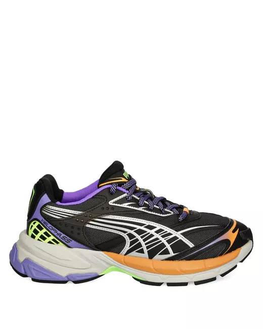 Puma Women's Black Velophasis Panelled Sneakers