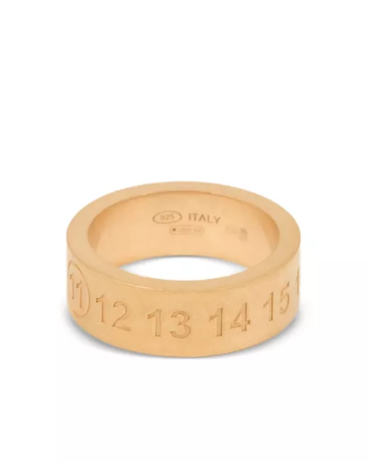 Maison Margiela Number-Reference Ring Da Women Di Colore D'Oro