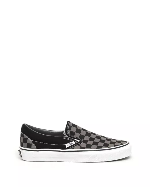 Vans Women's Black Checked Slip-On Sneakers