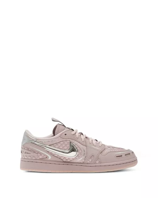 Jordan Women's Pink Air W 1 Low Method Of Make Lace-Up Sneakers