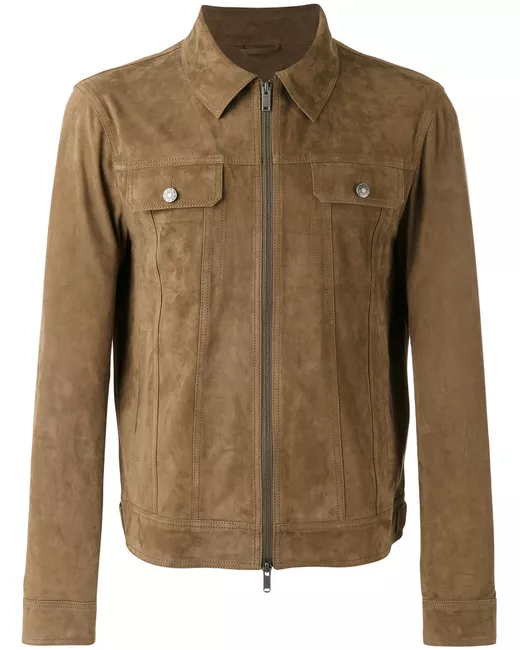 Desa 1972 reversible zip-up leather jacket - Black