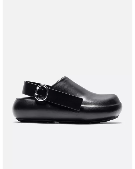 Jil Sander Women's Black Leather Clogs