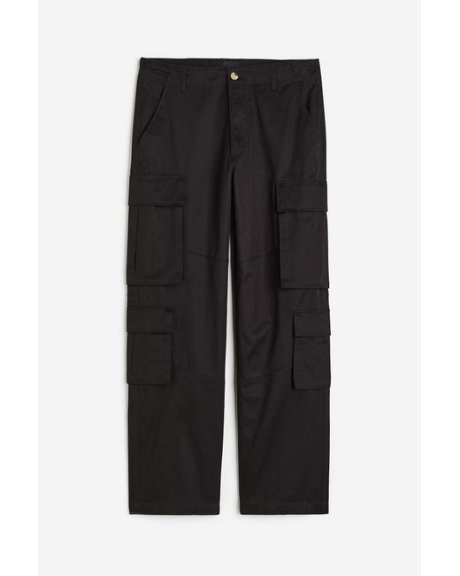 Twill cargo trousers - Light beige - Ladies | H&M IN