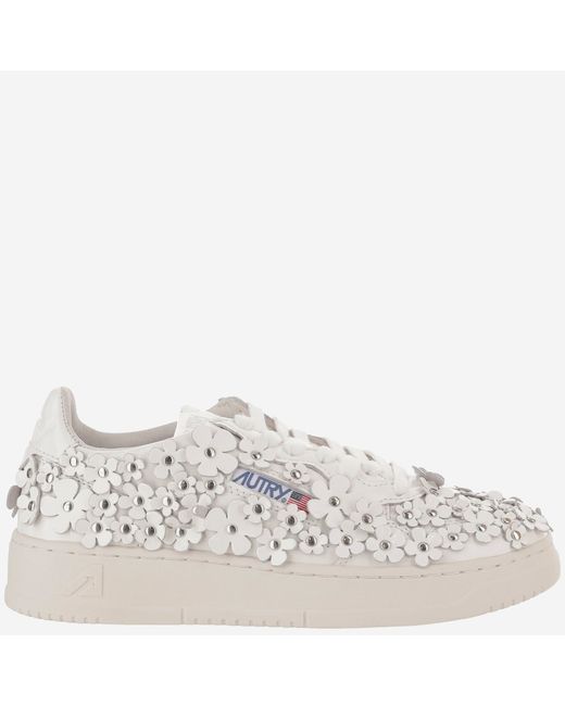 Autry Women's White Medalist Low Sneakers